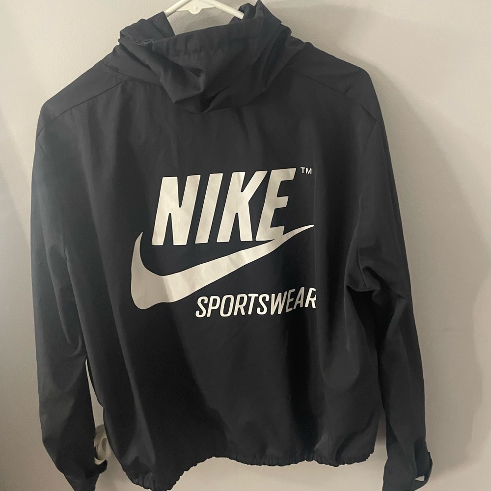 small quarter zip nike rain jacket